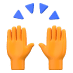 hands up emoji